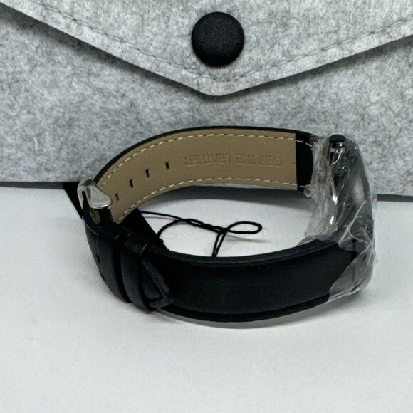 Burei S-6024M Men Black Leather Strap Analog Fashion Minimalist Watch YAY124 - Picture 12 of 12